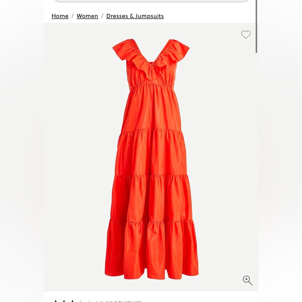 JCrew NWT Ruffled scoopneck dress in taffeta, 4